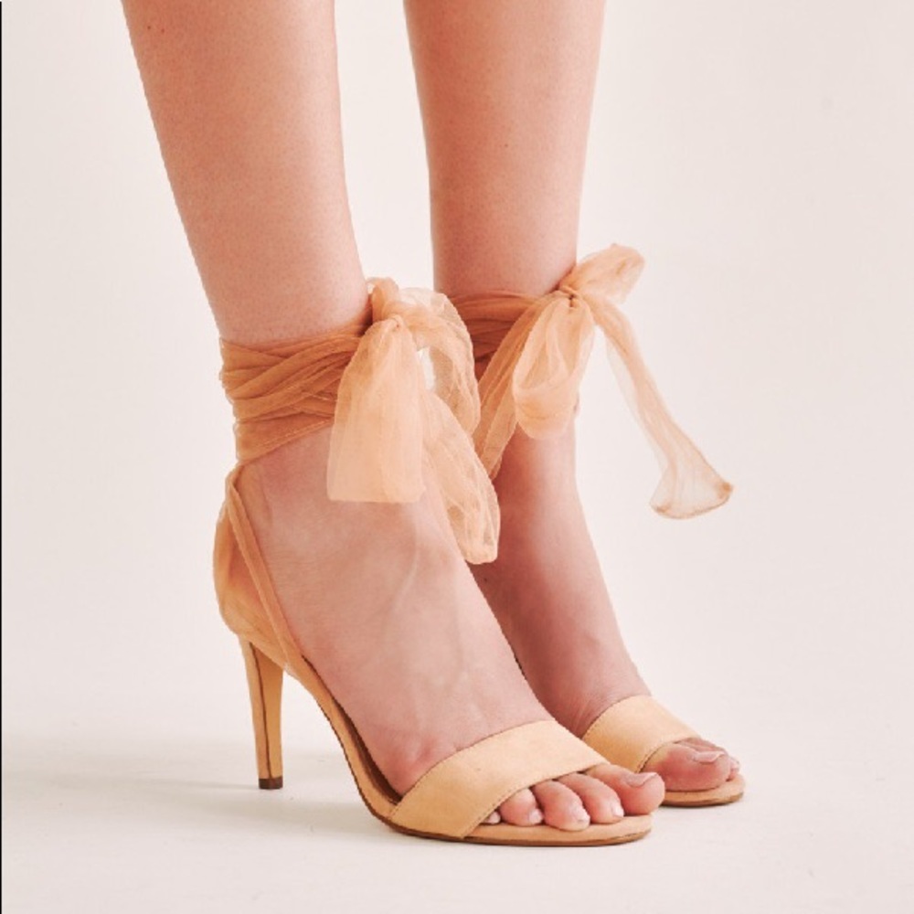 JAGGAR | Aura Suede Leather Lace Up Fairy Heels